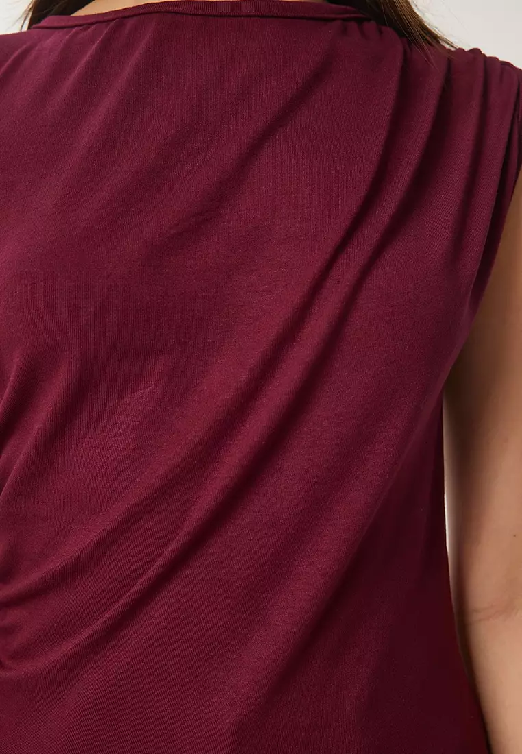 Gathered Knitted Blouse