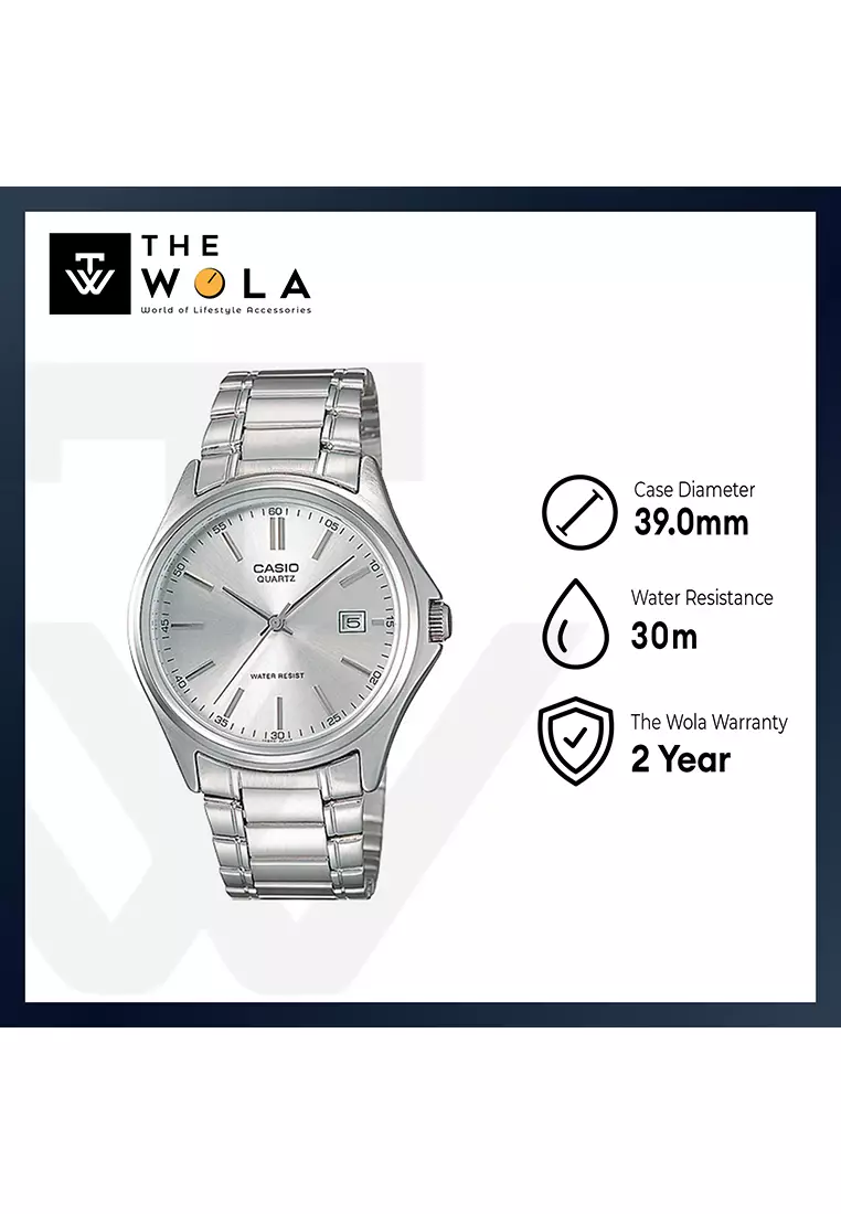 Men's Analog MTP-1183A-7A Stainless Steel Band Casual Watch