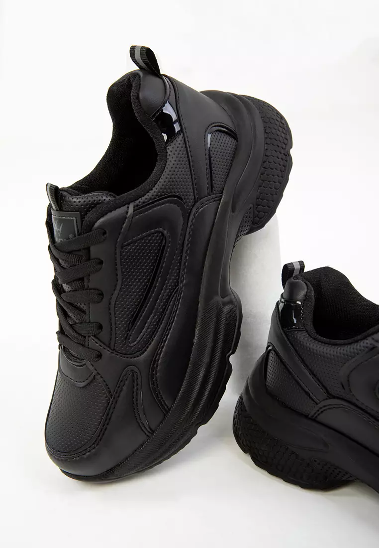 Black-Black-C Women's Sneakers 18802