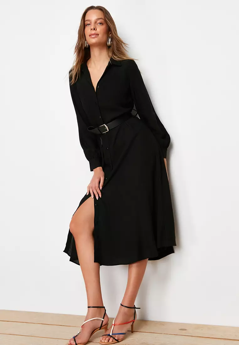 Belted Midi Dress