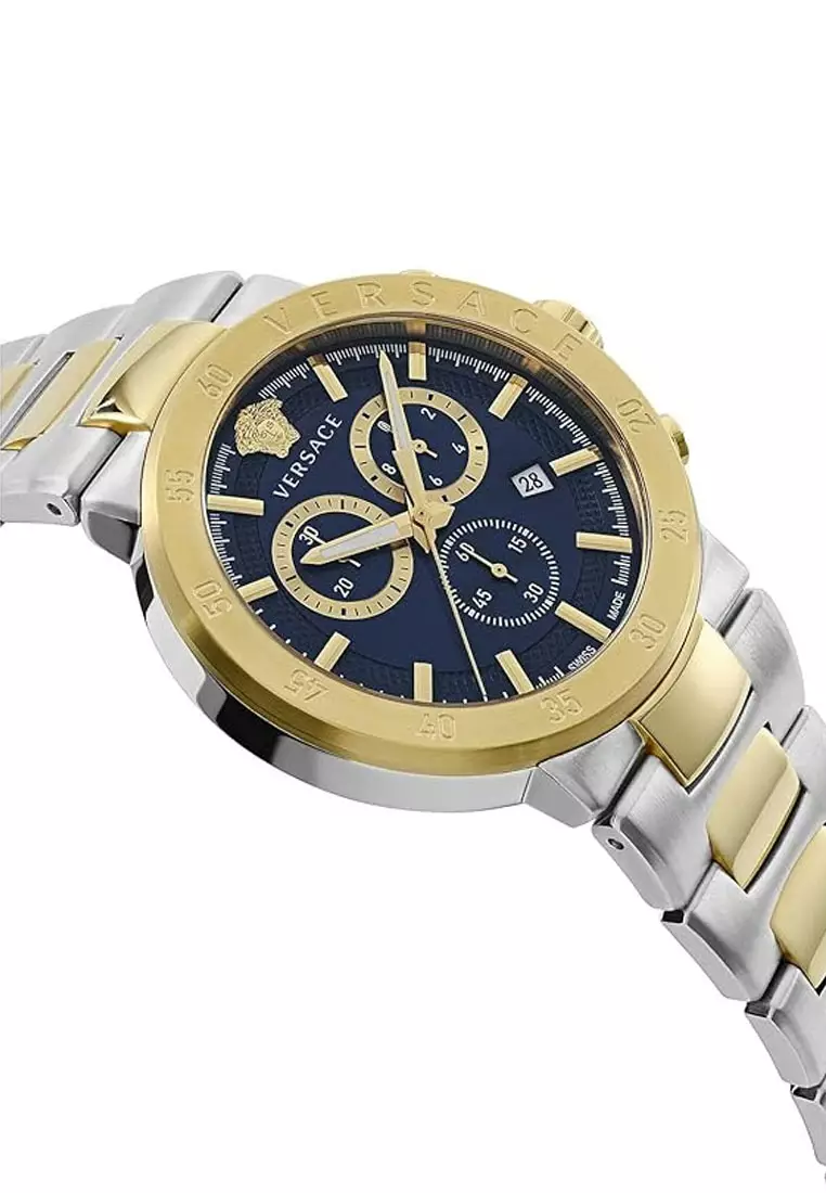 Buy Versace Versace Urban Mystique Two Tone Stainless Steel Analog