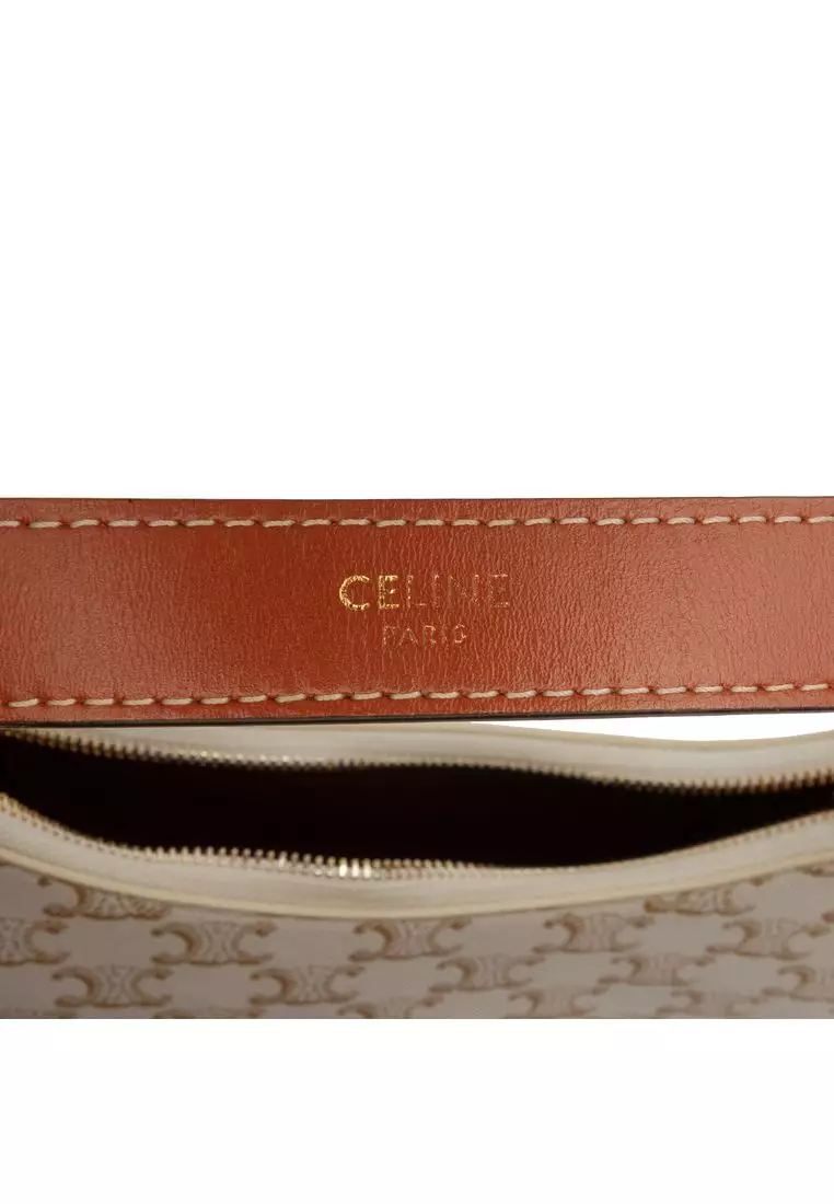 Pre-Loved Celine Triomphe Coated Canvas Ava Shoulder Bag
