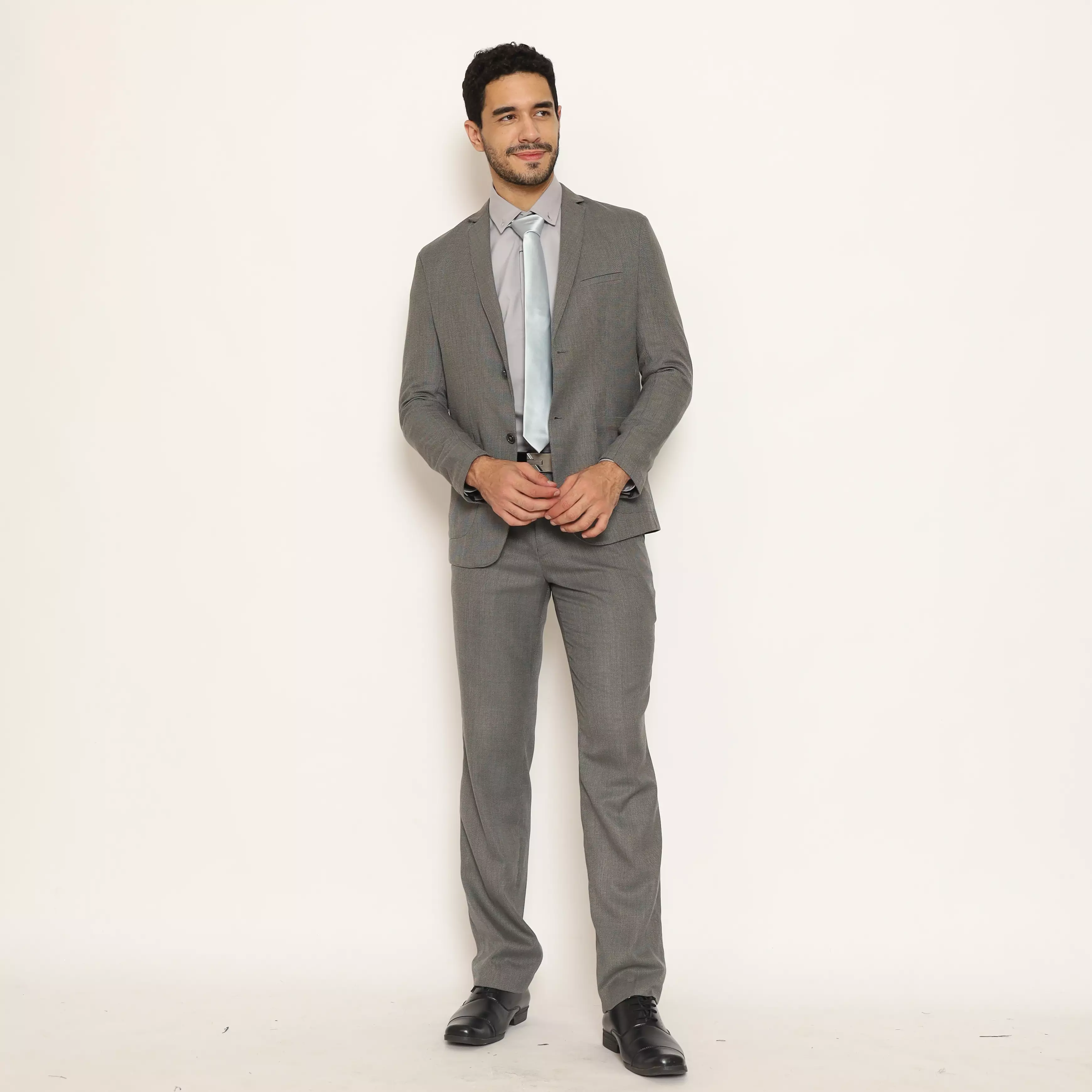 Schoeller Celana Pria Cabrillio Warna Abu-Abu Coklat – Formal Nyaman digunakan