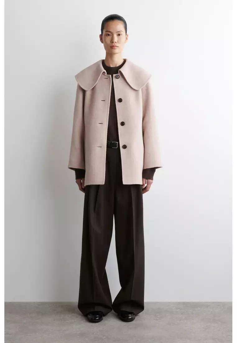 Buy Cos COLLARED DOUBLE-FACED WOOL JACKET 2026 Online | ZALORA