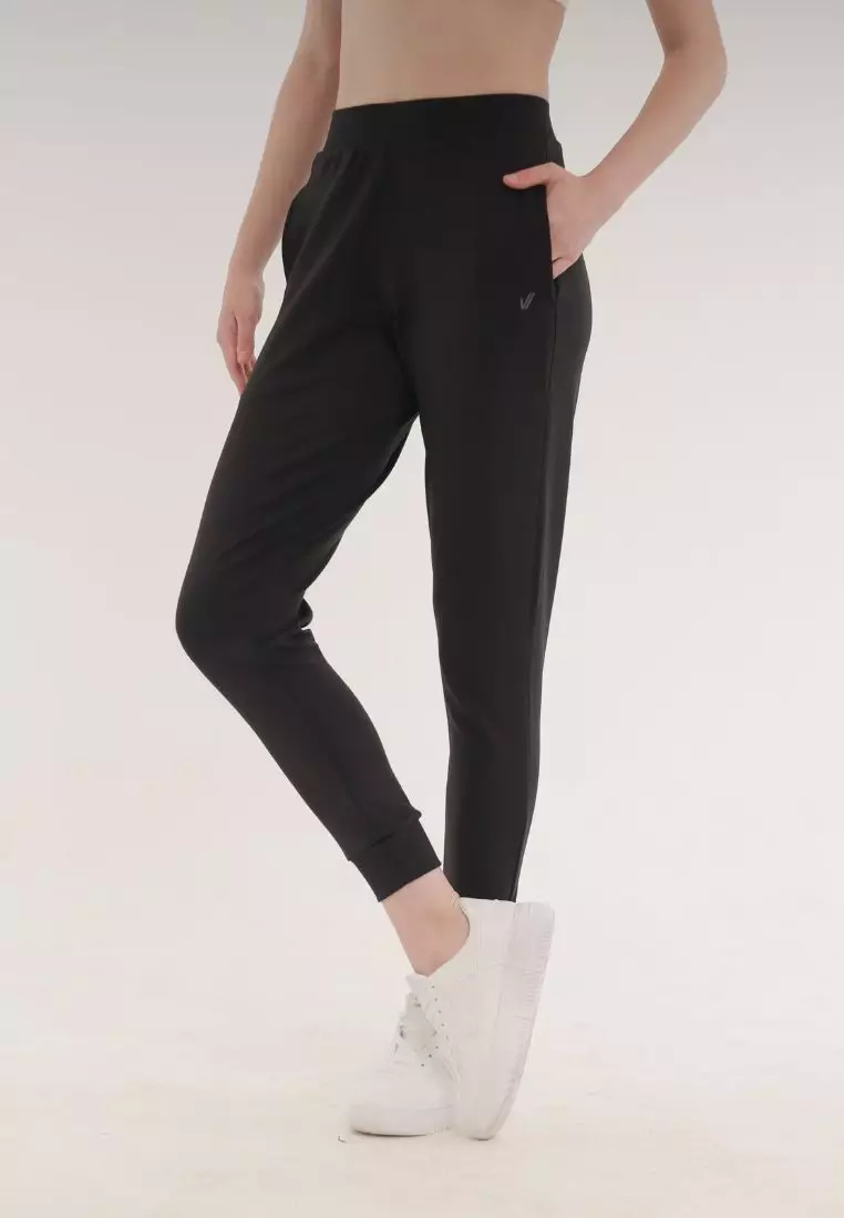 Lorei Jogger Pants, Celana Jogger Wanita - Onyx