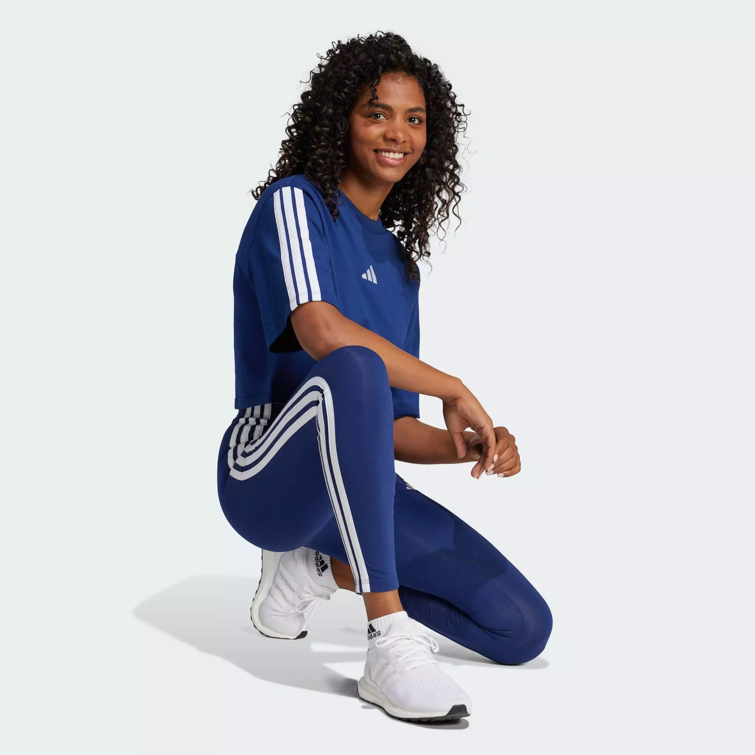 Essentials 3-Stripes Cotton Leggings