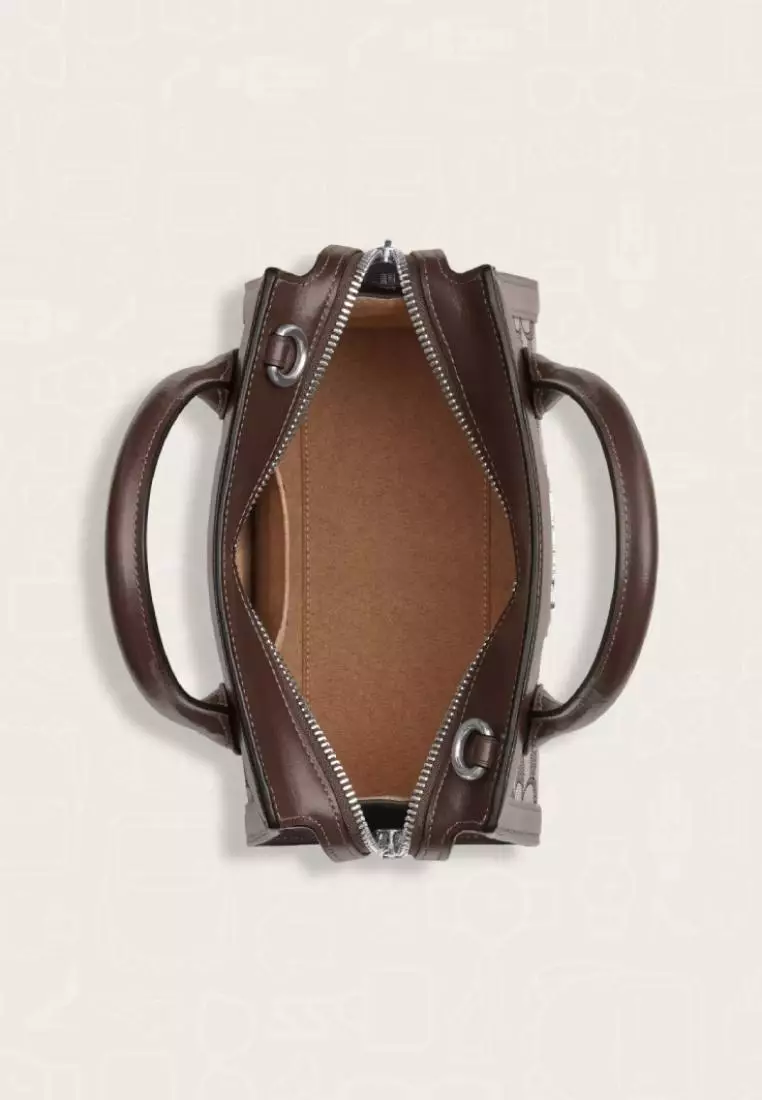 Coach Andrea Carryall Bag In Signature Jacquard Oak Maple