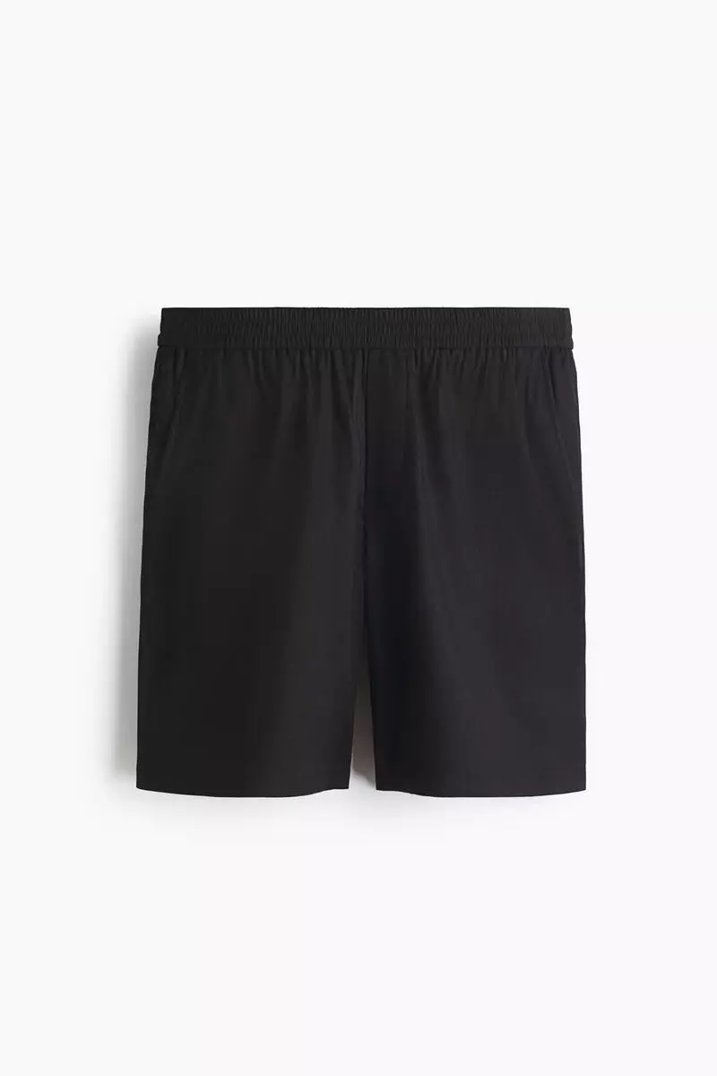 Relaxed Fit Linen-blend shorts