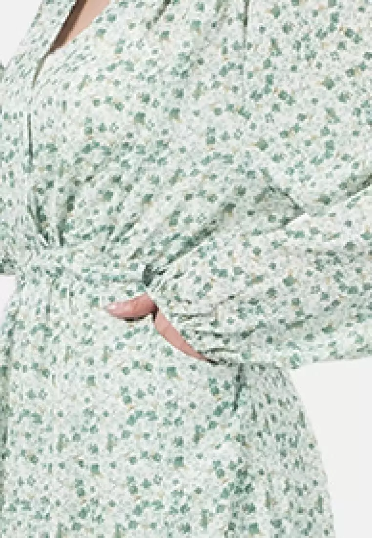 Orchid Long Dress in Green