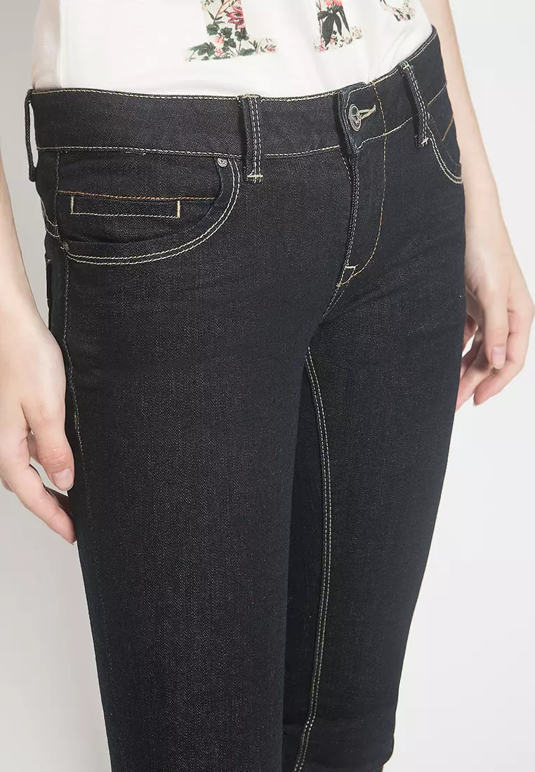 LGS - Celana Casual Wanita Warna Jeans Hitam - LPC.401.009.A194.C