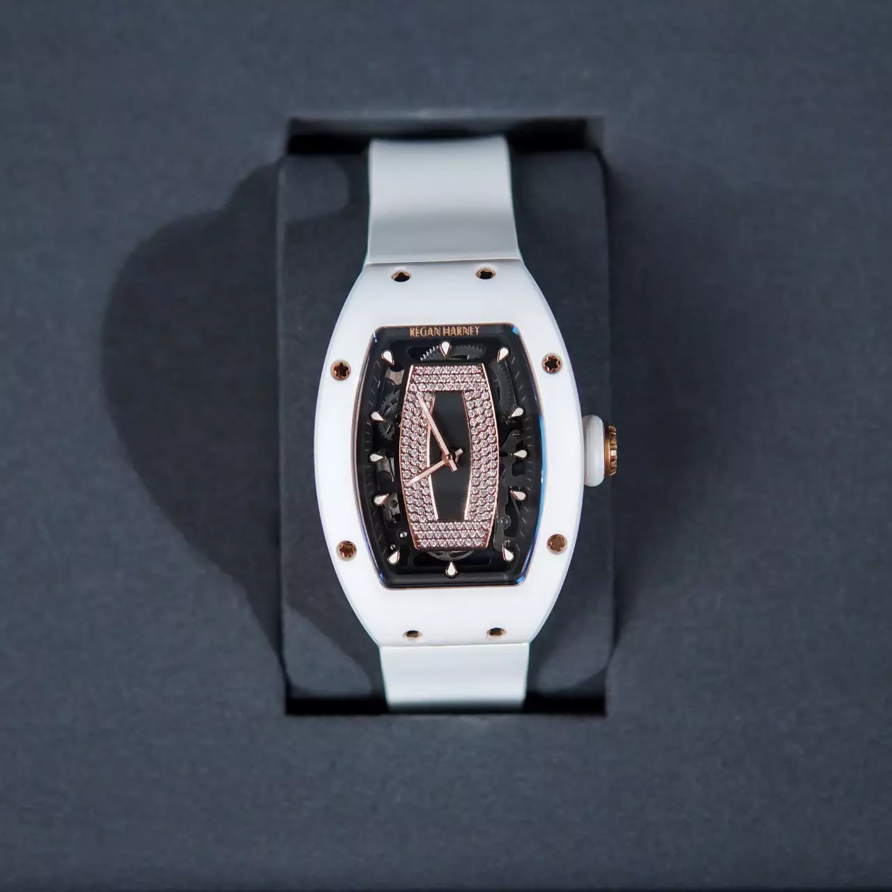 Jam Tangan REGAN HARNEY RH 32-11 THE YANG CERAMIC WATCH 100% ORIGINAL - OS