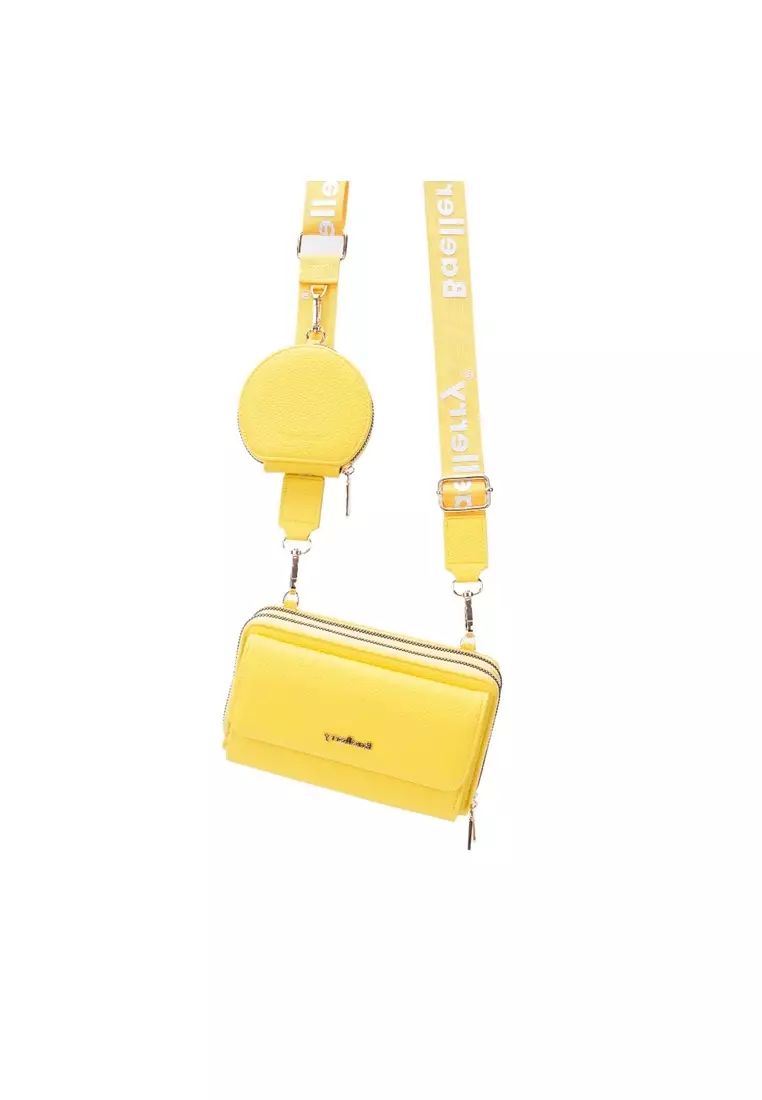 Tas Selempang Wanita Model Dompet Panjang PU Leather Quality Premium ORIGINAL