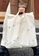 Sunnydaysweety white Simple Embroidered Letters One Shoulder Tote Bag Ca22032115W 24C74AC0C4F760GS_5