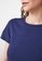 Trendyol navy Crew Neck Crop Knitted T-Shirt EF69FAA18864CCGS_3