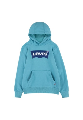 Levi's blue Levi's Boy's Batwing Logo Pullover Hoodie - Aqua 13C5CKA6ABD758GS_1