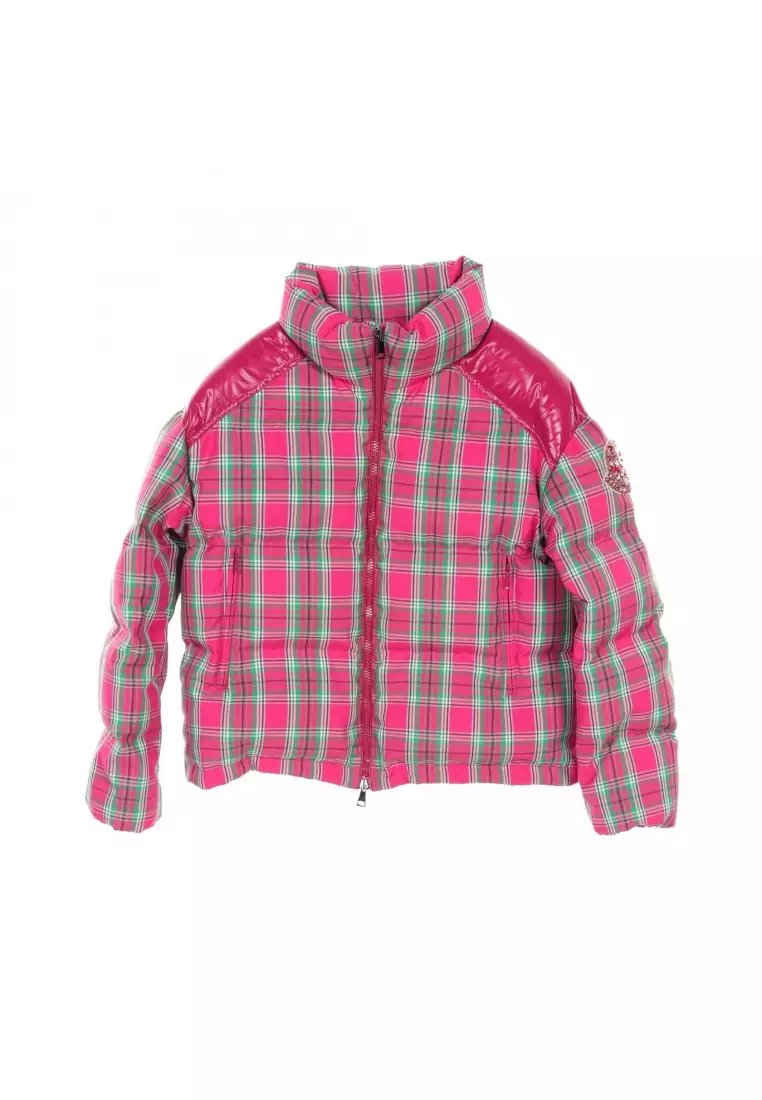 Patterned jacket with zip and hood - Pink | Benetton