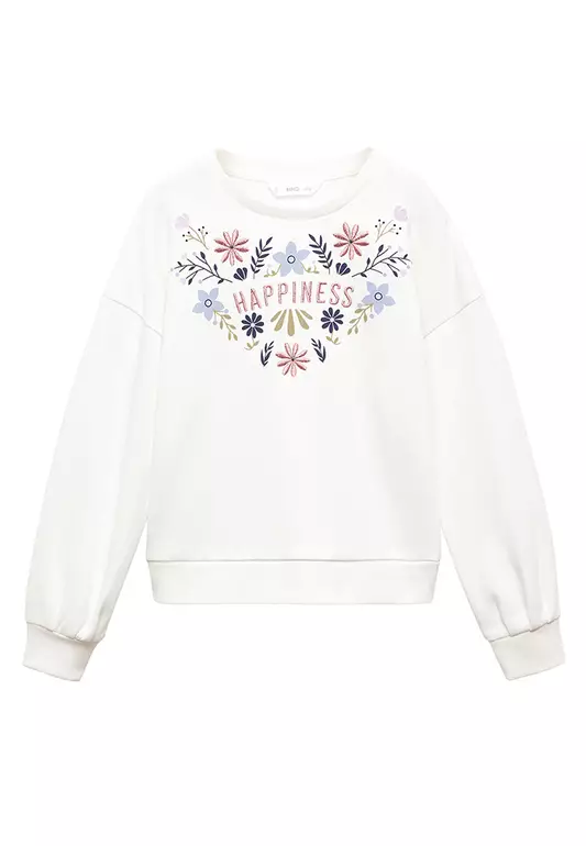 Embroidered Printed Sweatshirt
