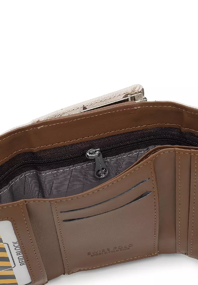 Women's Monogram Purse / Wallet - Brown