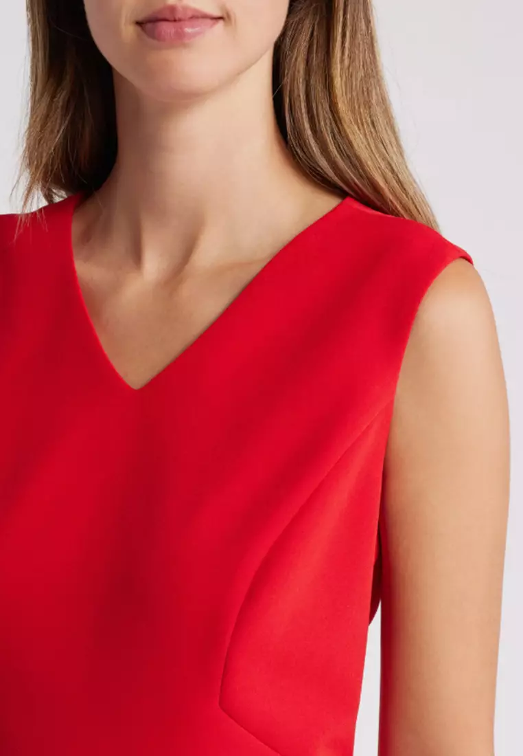 V-neck Sheath Dress