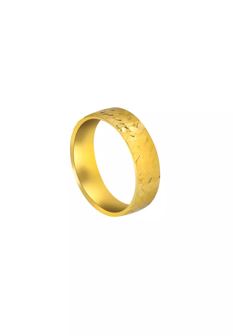 TOMEI Solace Fit Ring, Yellow Gold 916