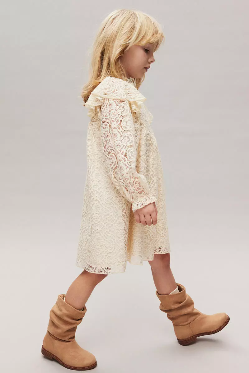 Buy H&M Frill-trimmed lace dress 2026 Online | ZALORA Philippines