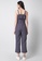 FabAlley purple Black Wine Geo Ruffled Strappy Jumpsuit 2CAF5AA199994DGS_2