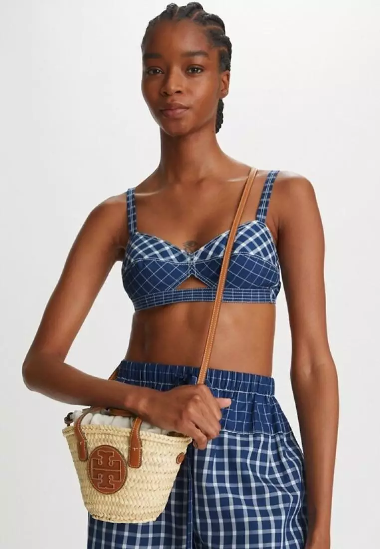 Tory burch cheap ella straw tote