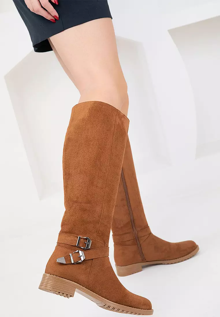 Discount on Soho  shoes - SKU: Buckle Knee-High Rider Boots