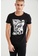 DeFacto black Short Sleeve Round Neck Cotton Printed T-Shirt 8E86DAAA7ED169GS_1