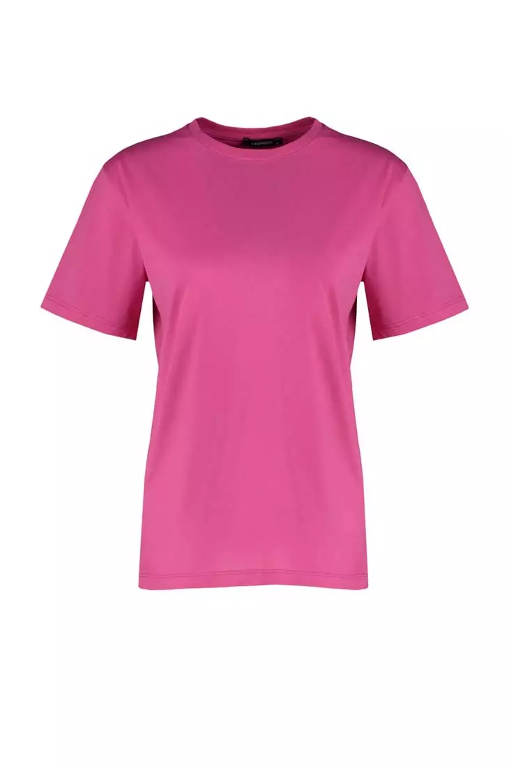 Crew Neck Boyfriend Knitted T-Shirt