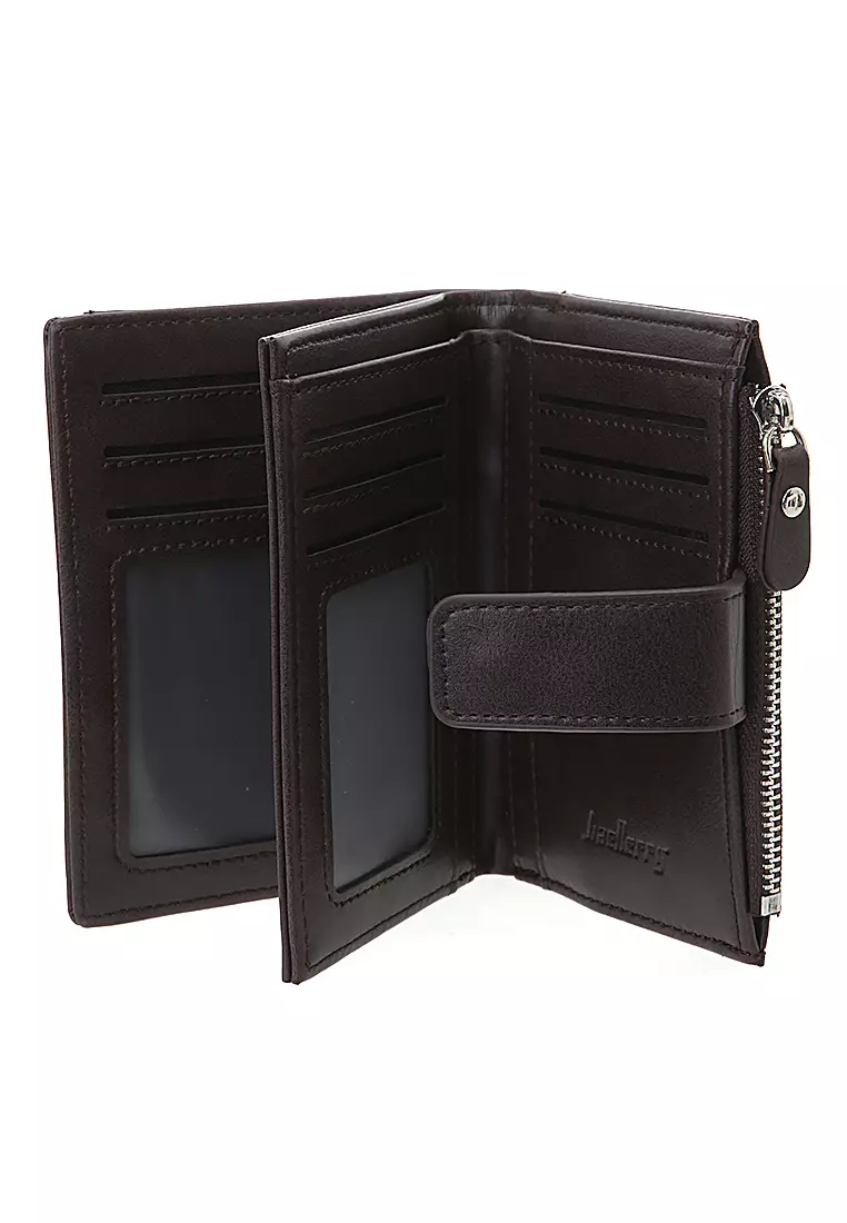 Dompet Kartu Pria Model Pendek Card Wallet Many Slot Material PU Leather ORIGINAL