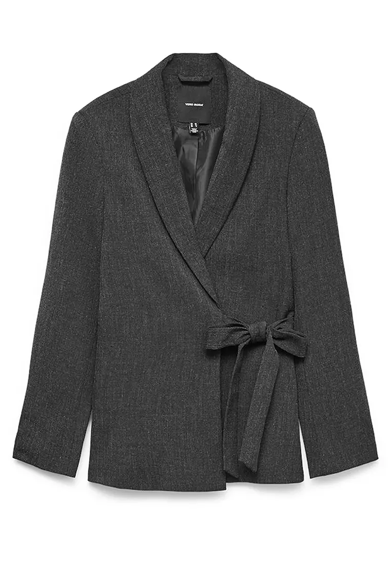 Long Sleeve Loose Strap Blazer
