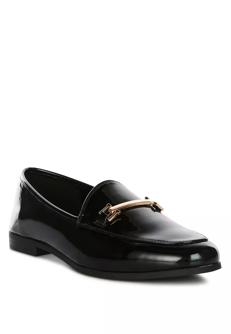 Faux hot sale leather loafers