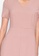 ZALORA BASICS pink Short Sleeve Hi-Low Dress B7E93AA59162E5GS_3