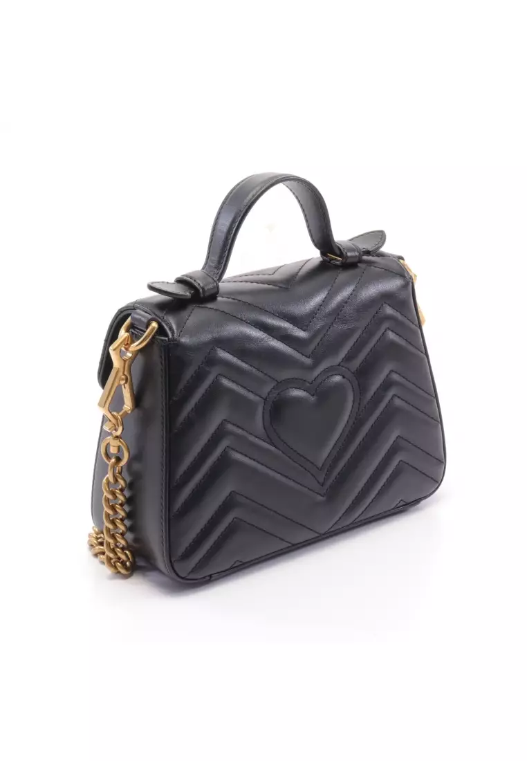 Gucci marmont deals chain shoulder bag
