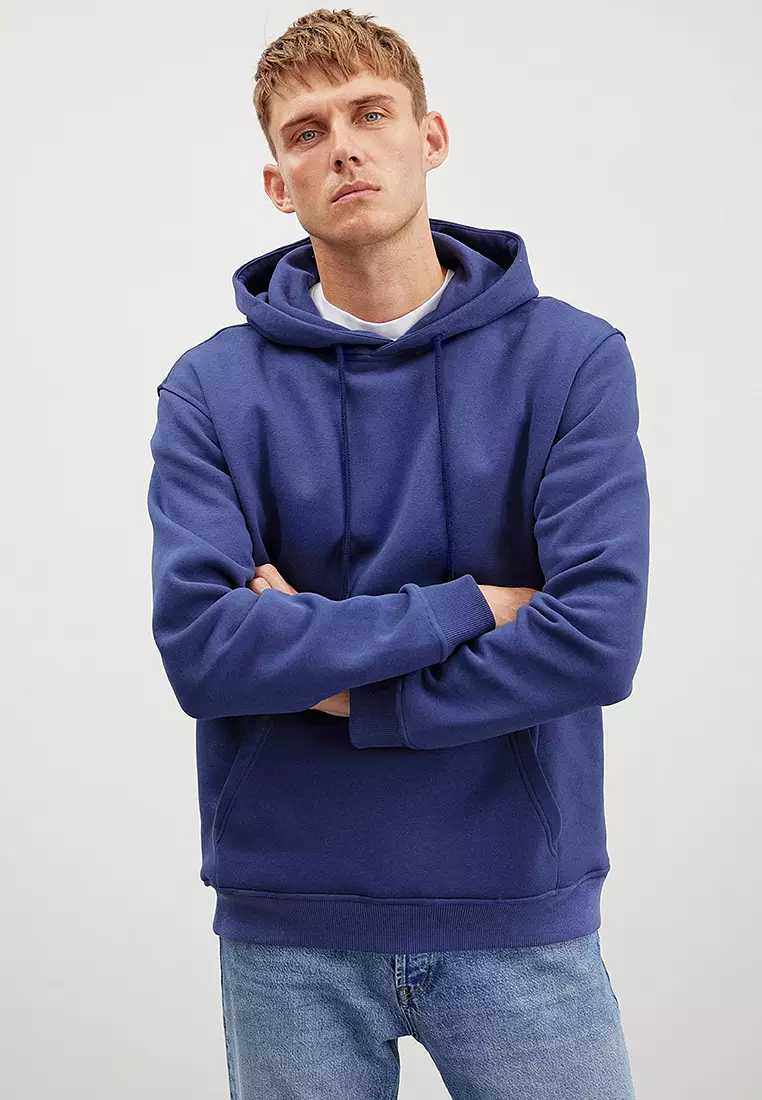 Jorge Soft Hooded Organic Cotton Kangaroo Pocket Regular Sweatshirt