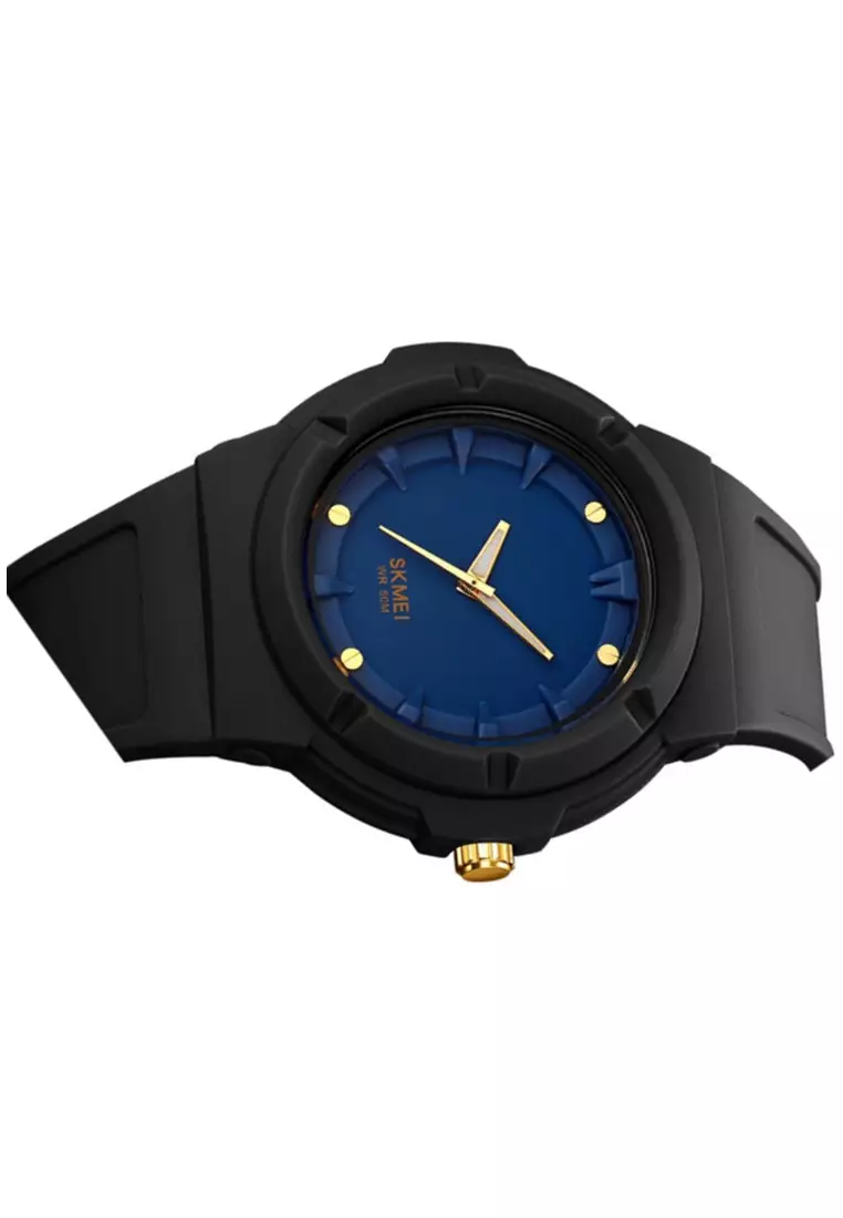 Jam Tangan Analog Pria Waterproof Strap Tali Material PU Silicone IR40 ORIGINAL