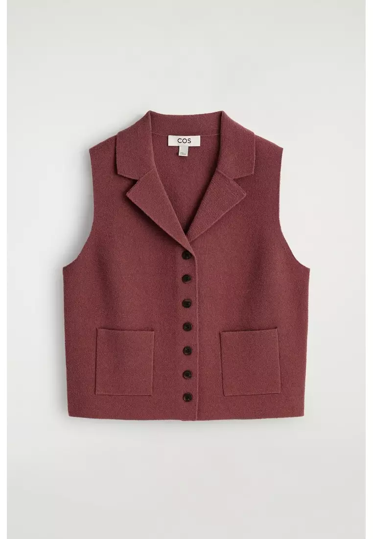 BOUCLÉ-KNIT WAISTCOAT