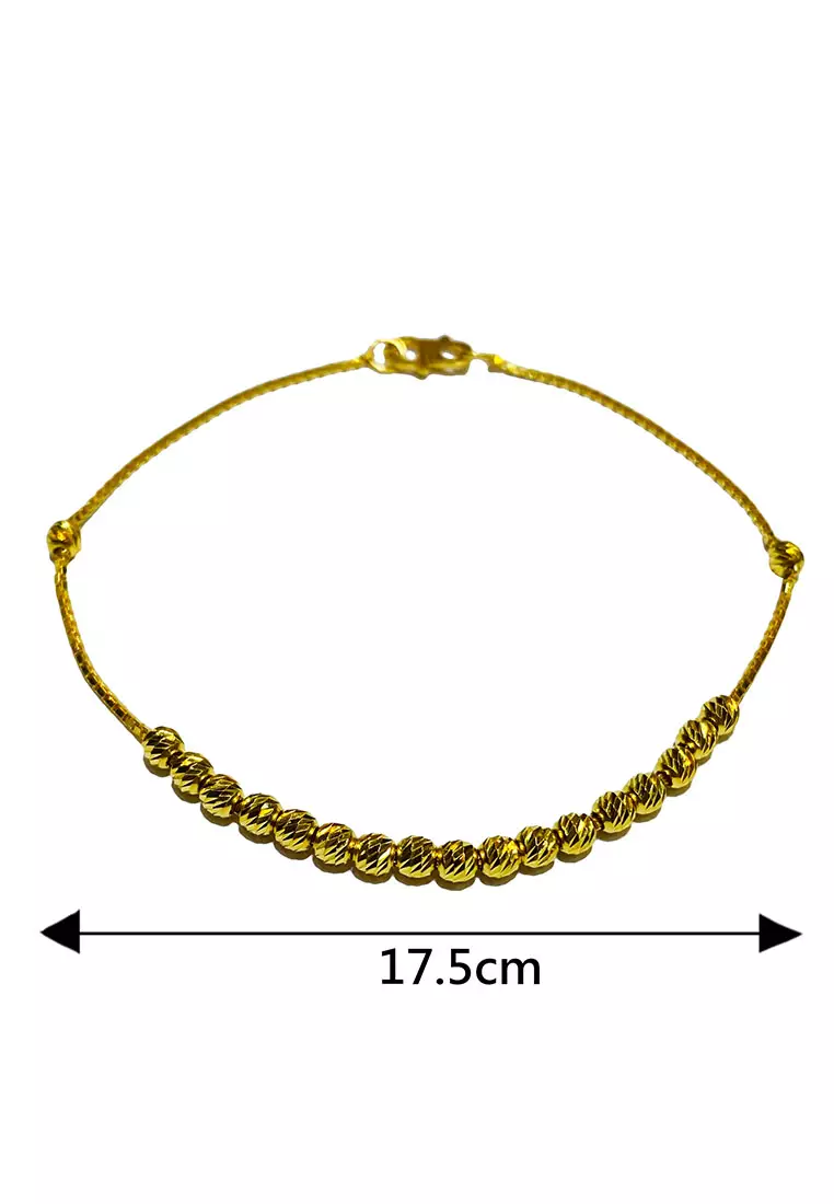 LITZ 916 (22K) Gold Bracelet LGB0051-18cm/2.81g+/-