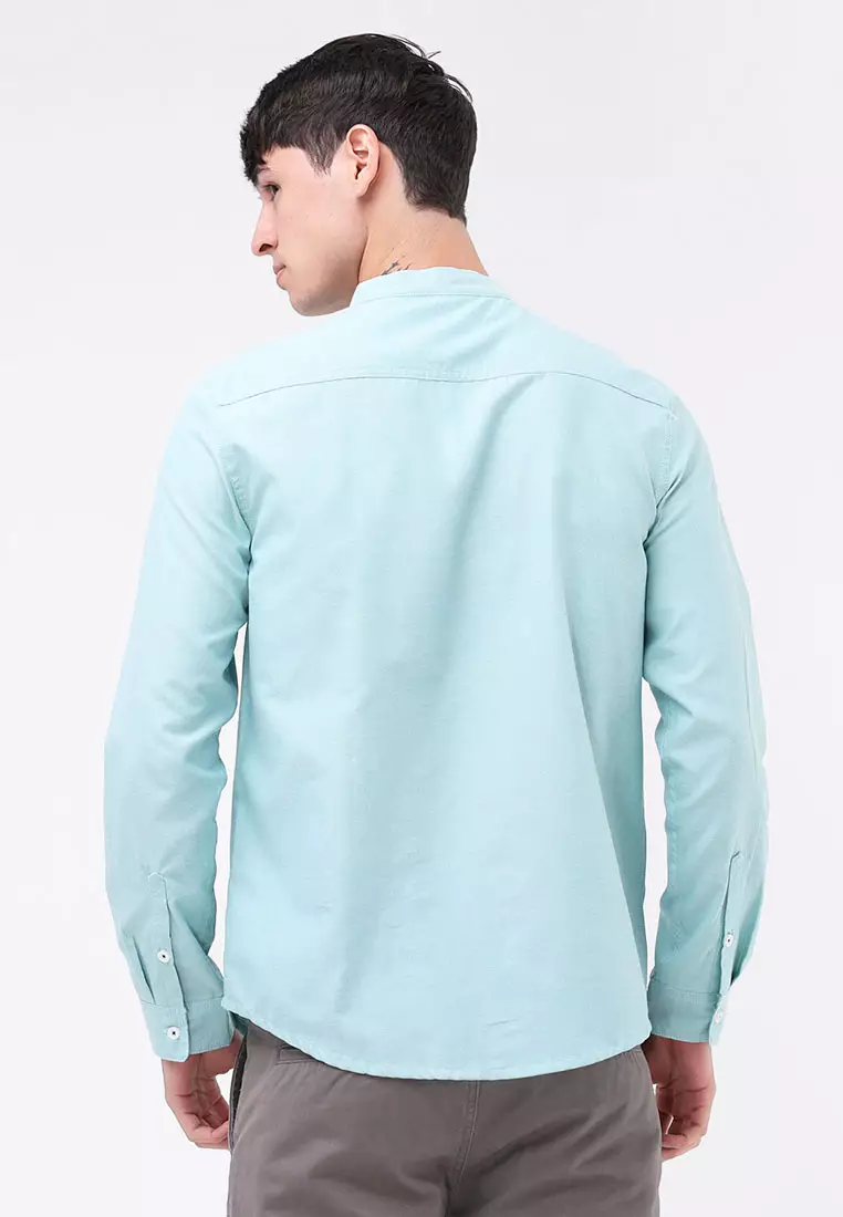 Woven Polo Long Sleeve