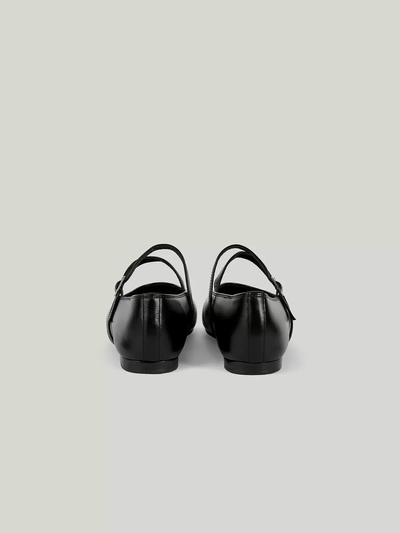 DOUBLE STRAP FLATS soft black
