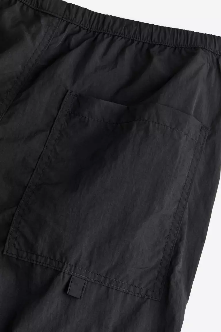 Nylon parachute trousers