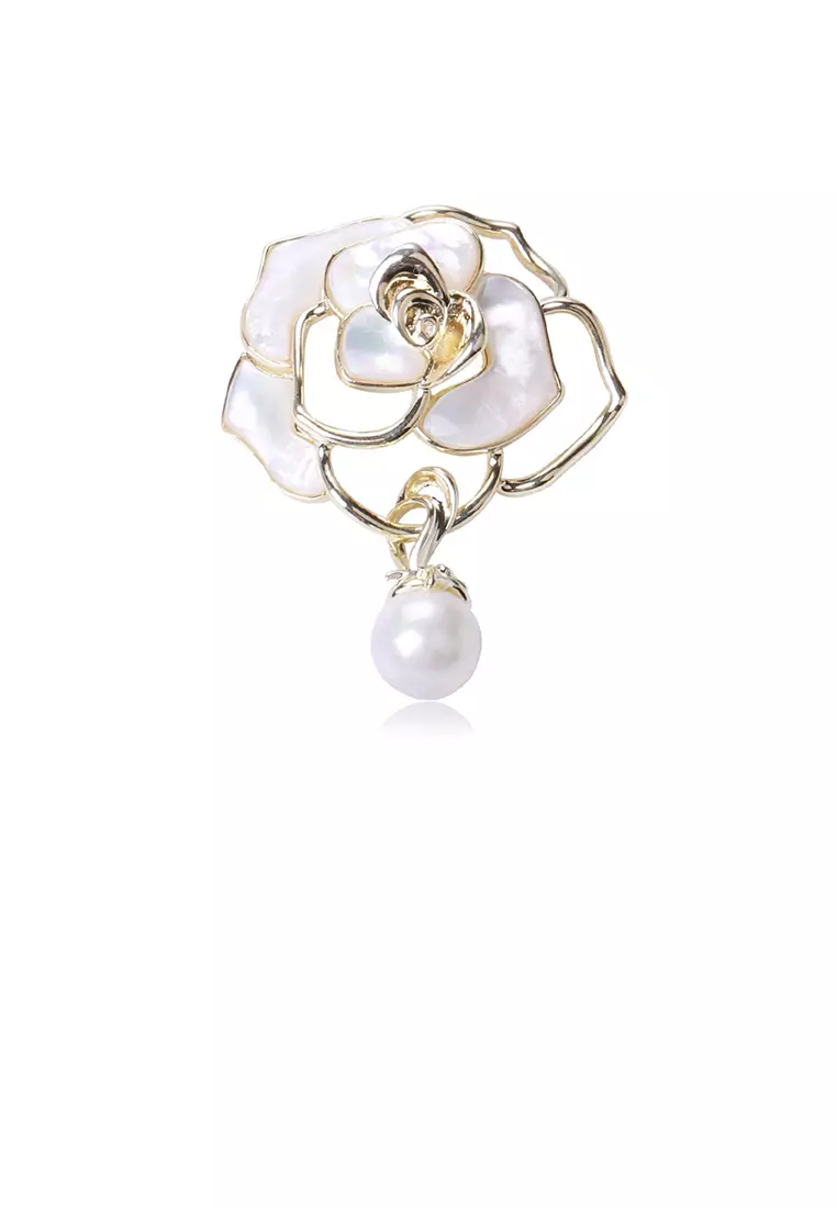 Gold plated cheap brooch