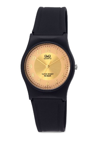 Q&aesprit旗艦店mp;Q VP34J051 圓框數字休閒手錶, 錶類, 其它錶帶