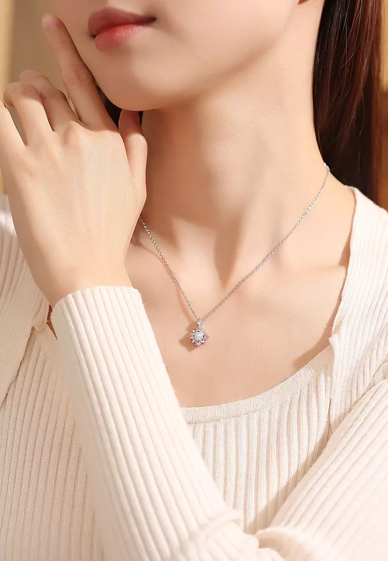 Kalung Wanita Korea Style Titanium Anti Pudar Kalung Cewek Original Perhiasan Necklace Wanita