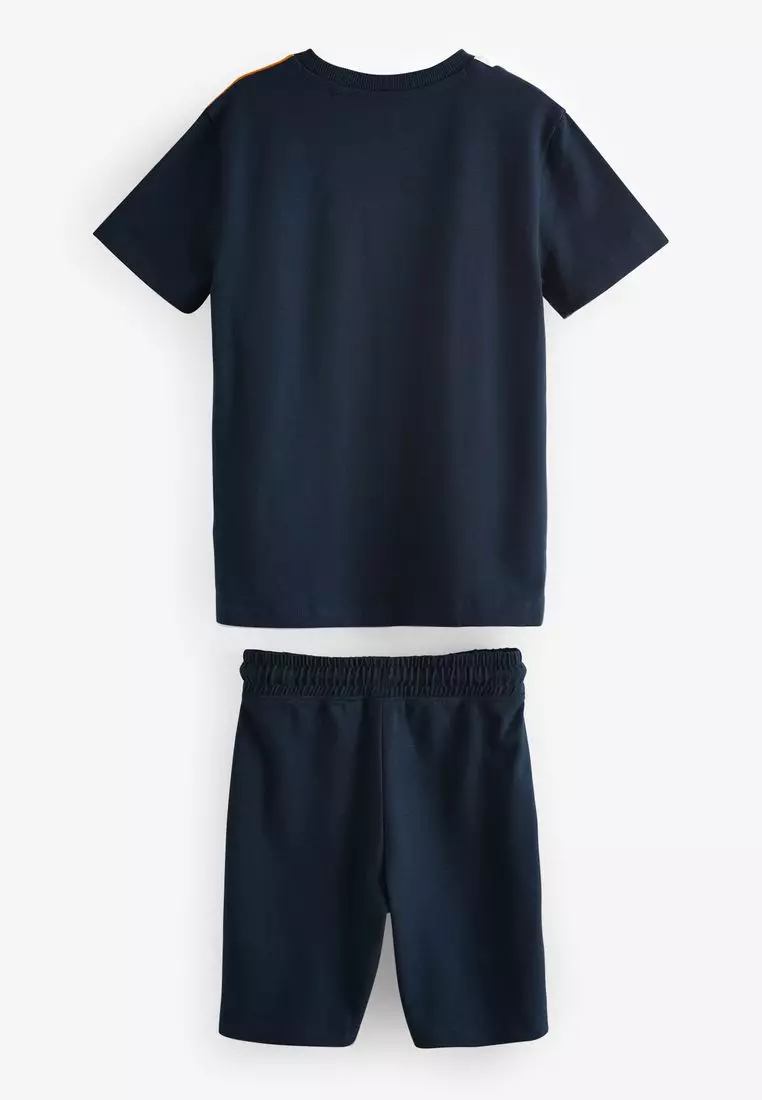 Colourblock Shorts and T-Shirt Set