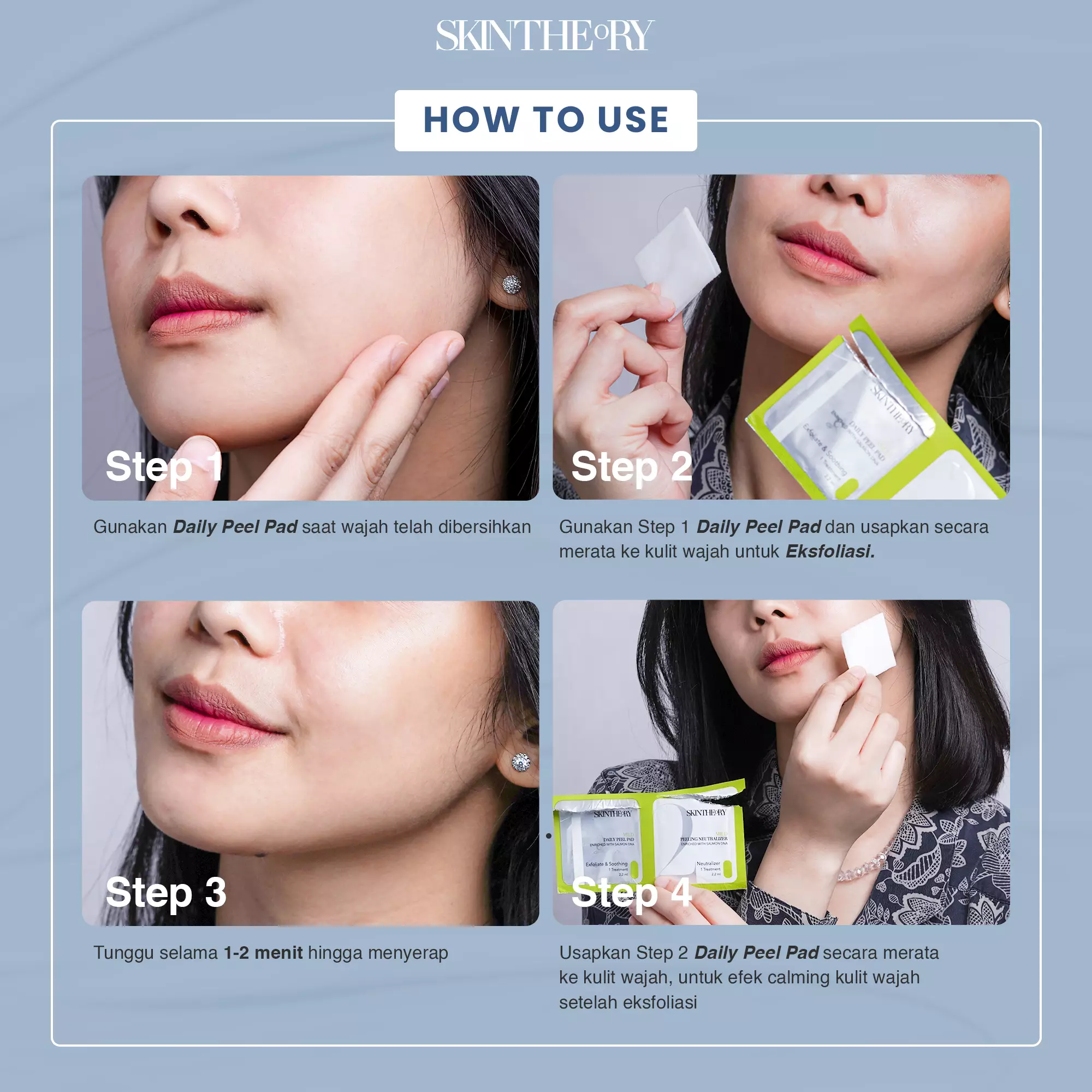 Jual SkinTheory Daily Peel Pad Mild Original 2024 ZALORA Indonesia