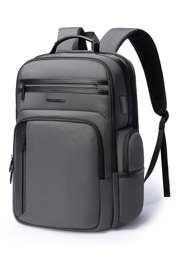 Bange grey Bange Marshal Laptop Backpack with USB Charging Port FF3D1AC3BEA0B4GS_1