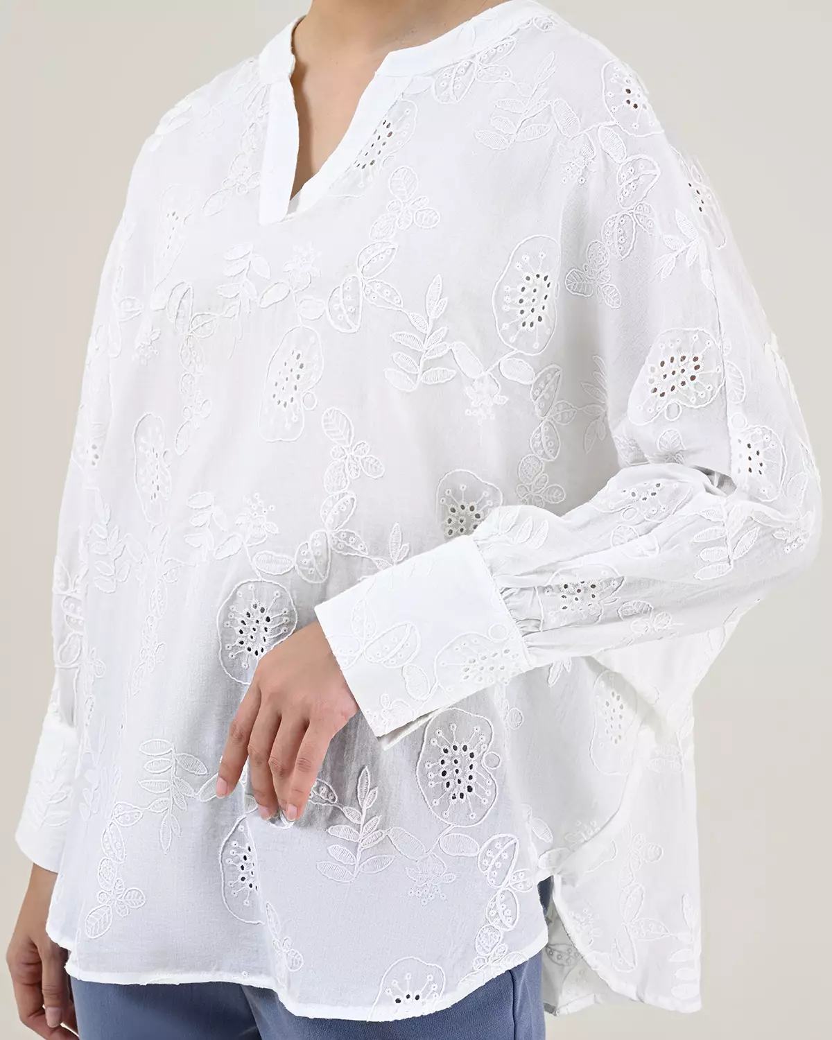 Geulis.id BETHANY BLOUSE - Brokenwhite