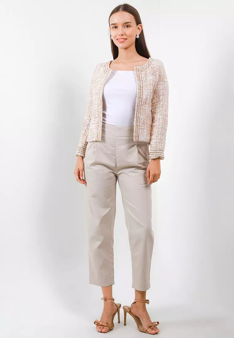 Petite Formal Crop Pants